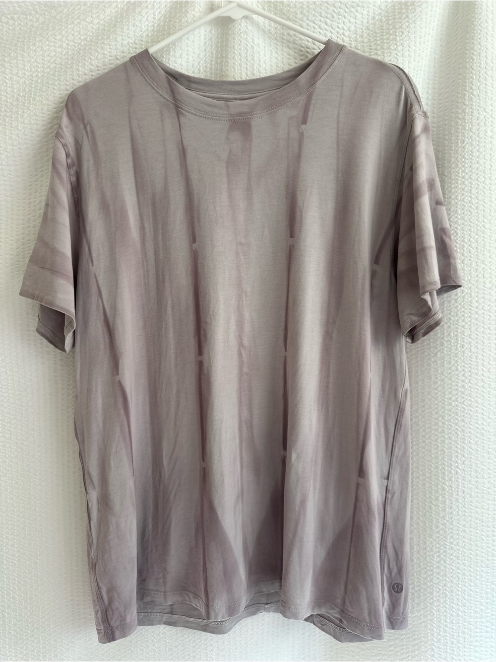 LULULEMON All Yours Tee Spray Chrome Violet Verbena Oversized Tie Dye Size 8
